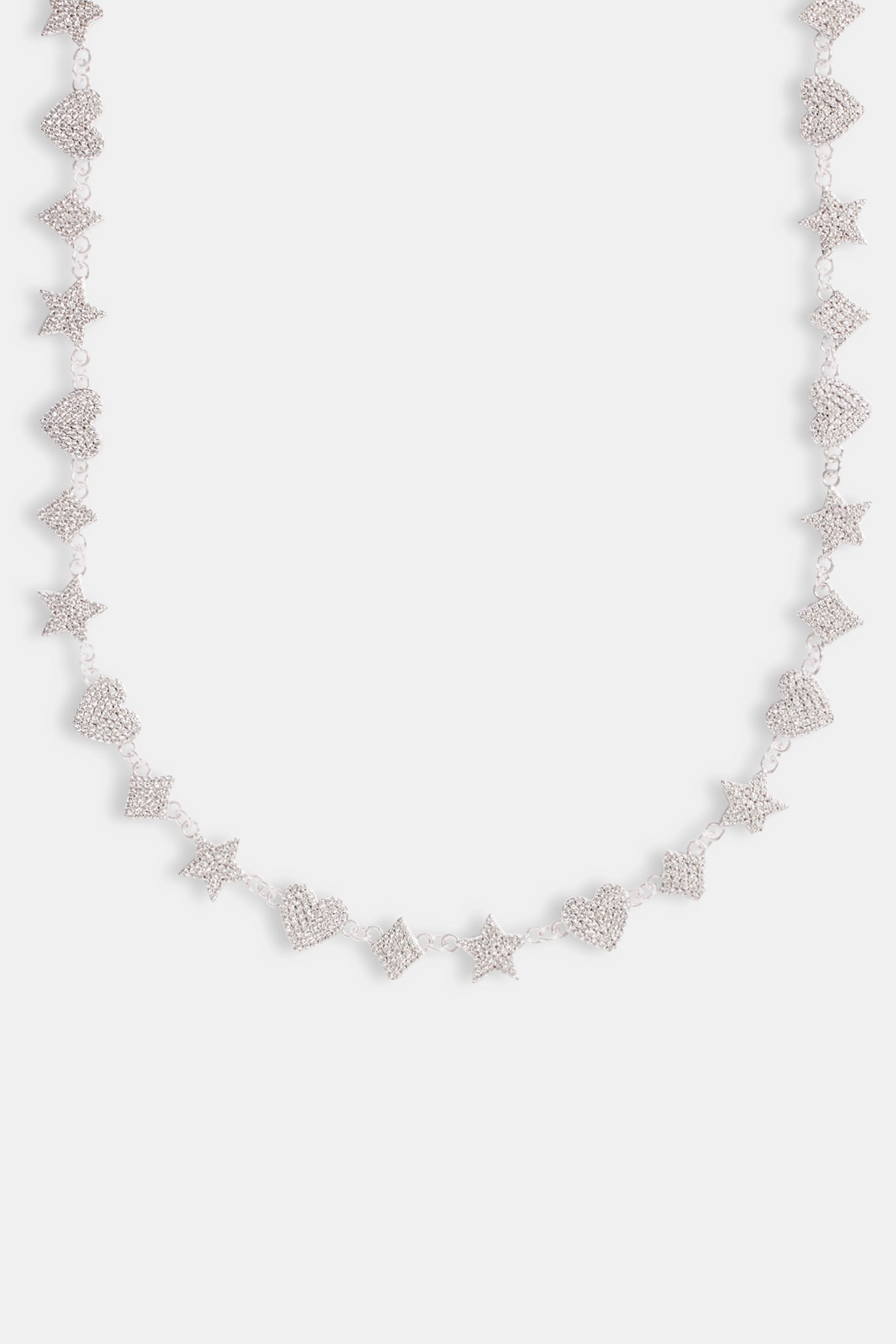 10 mm Tenniskette mit Iced CZ-Motiv